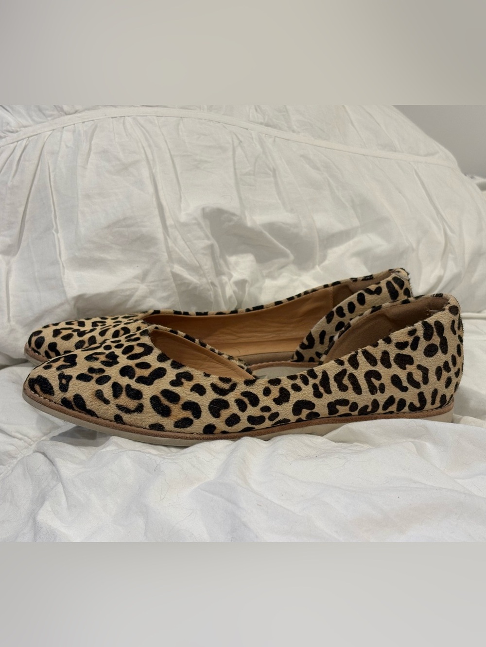 Rollie Australia Leopard Calf Hair Leather Loafer Flats EU 40 US 9